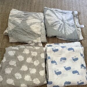 Blanket set—two Nordstrom’s brand and two Angel Dear